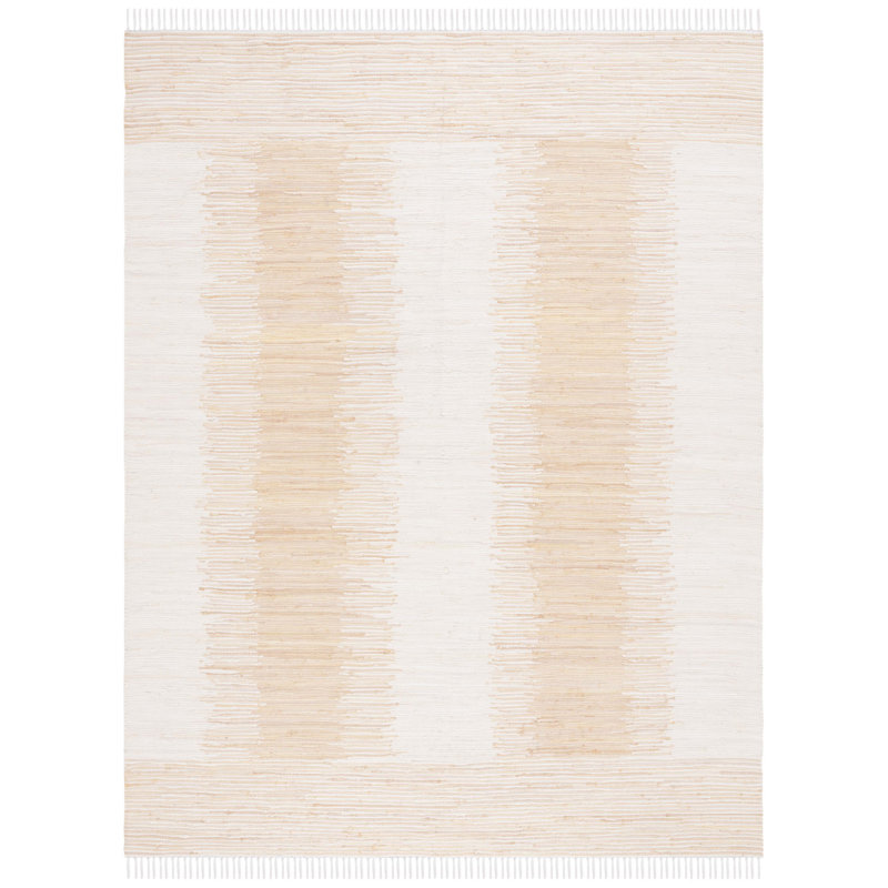 Union Rustic Annia Handmade Flatweave Cotton Beige Rug & Reviews Wayfair